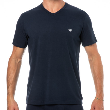Lot de 2 T-Shirts Col V Core Logoband Bleu Marine Emporio Armani