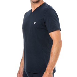 Lot de 2 T-Shirts Col V Core Logoband Bleu Marine Emporio Armani