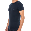 Emporio Armani Megalogo Cotton T-Shirt - Navy
