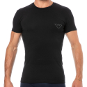 Emporio Armani T-Shirt Megalogo Coton Noir