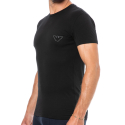 Emporio Armani Megalogo Cotton T-Shirt - Black