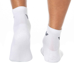 Lot de 3 Paires de Socquettes Sporty Sponge Blanches Emporio Armani
