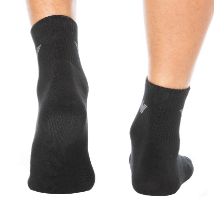 Lot de 3 Paires de Socquettes Sporty Sponge Noires Emporio Armani