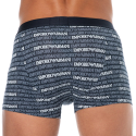Emporio Armani Classic Pattern Mix Cotton Boxer Briefs - Navy - Logo