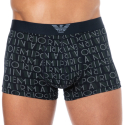 Emporio Armani All Over Logo Boxer Briefs - Blue
