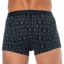 Emporio Armani All Over Logo Boxer Briefs - Blue