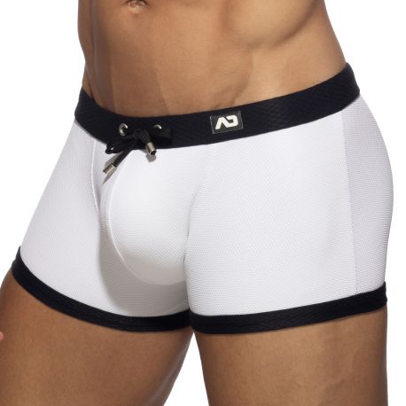 Addicted Boxer de Bain Classic Piqué Blanc