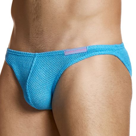 Modus Vivendi Micro Knit Low Cut Briefs - Turquoise
