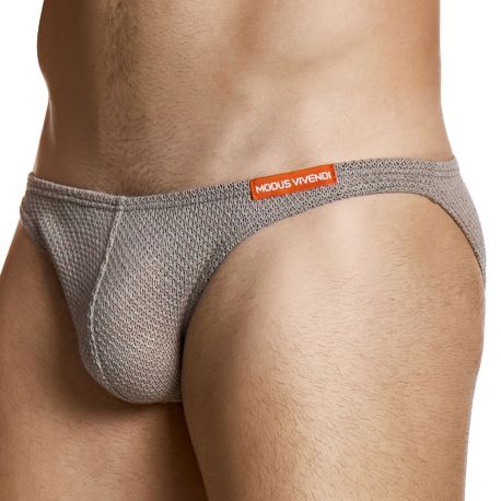 Modus Vivendi Slip Low Cut Micro Knit Marron