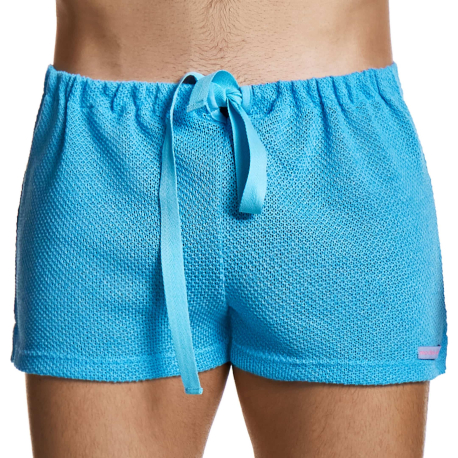 Modus Vivendi Micro Knit Boxer Shorts - Turquoise