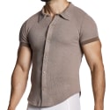 Modus Vivendi Chemisette Micro Knit Marron