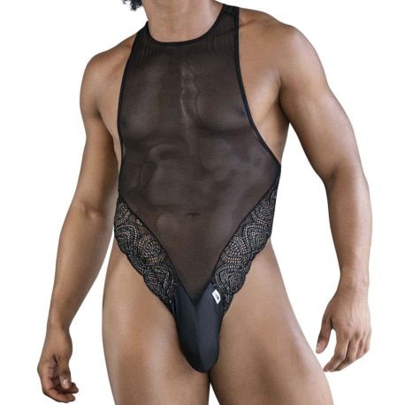 CandyMan Body Dentelle - Résille Noir