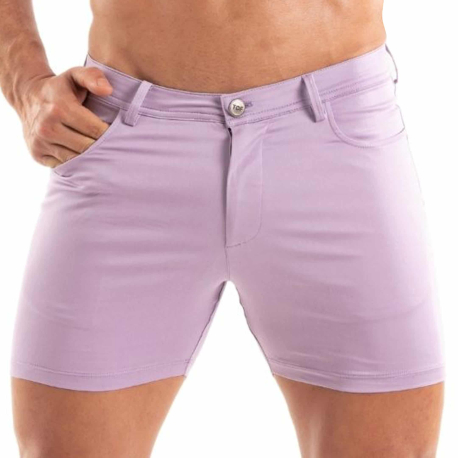TOF Paris Chino Bermuda Shorts - Purple