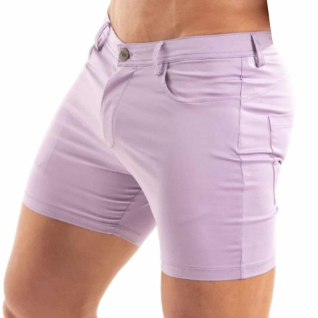 TOF Paris Chino Bermuda Shorts - Purple