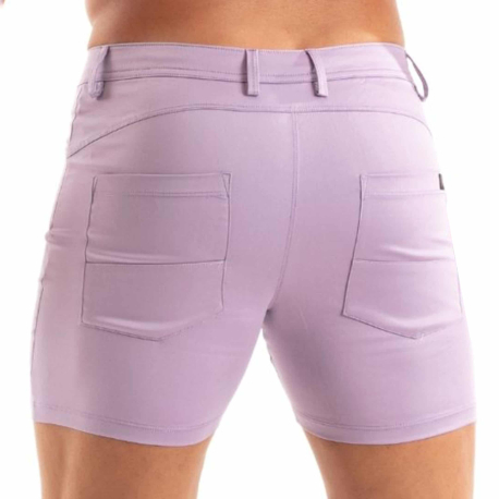 TOF Paris Chino Bermuda Shorts - Purple
