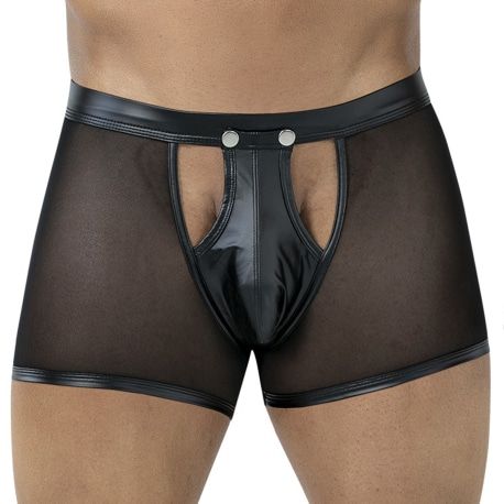 CUT4MEN R4VAGE Sheer Boxer Briefs - Black