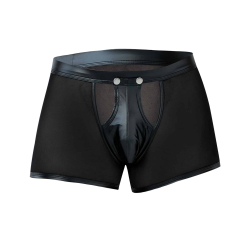 CUT4MEN R4VAGE Sheer Boxer Briefs - Black