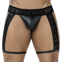 CUT4MEN String Jarretière Lacey R4VAGE Noir