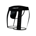 CUT4MEN String Jarretière Lacey R4VAGE Noir