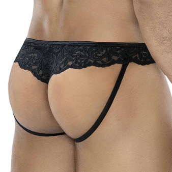 Jock Strap Lacey R4VAGE Noir CUT4MEN