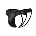CUT4MEN R4VAGE Lacey Jock - Black
