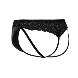 Jock Strap Lacey R4VAGE Noir CUT4MEN