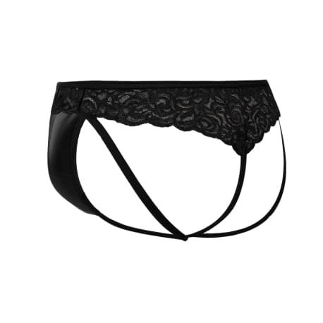 CUT4MEN R4VAGE Lacey Jock - Black