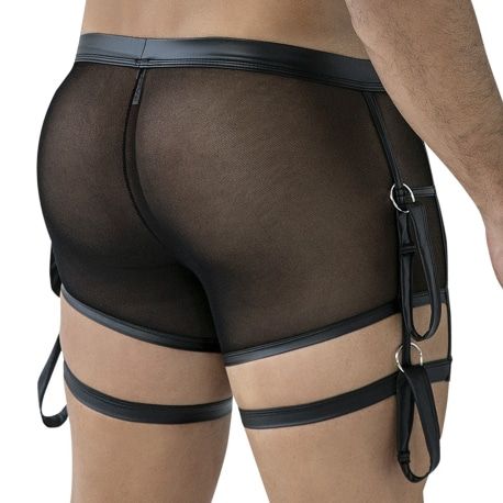 CUT4MEN R4VAGE Prison Garter Trunks - Black