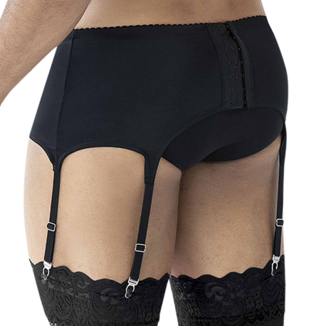 CUT4MEN R4VAGE Crossed Garter Belt - Black