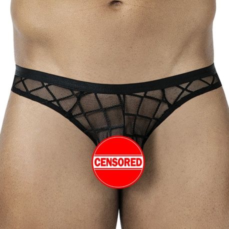 CUT4MEN R4VAGE Sheer Thong - Black
