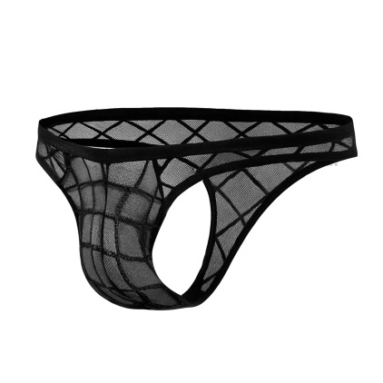 CUT4MEN R4VAGE Sheer Thong - Black