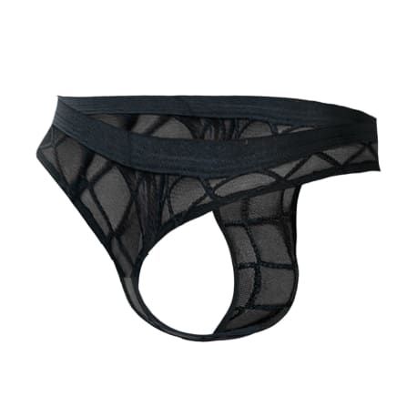 CUT4MEN R4VAGE Sheer Thong - Black