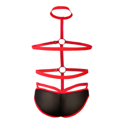 Harnais Daring R4VAGE Noir - Rouge CUT4MEN