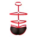CUT4MEN Harnais Daring R4VAGE Noir - Rouge
