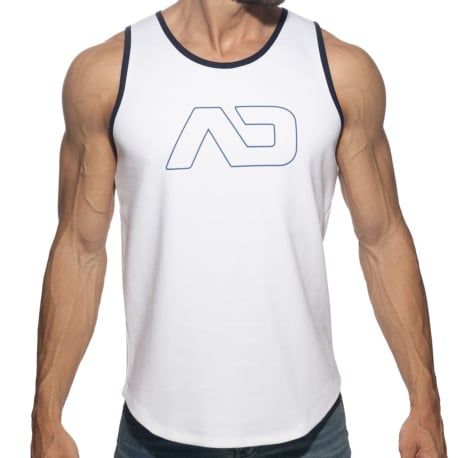 Addicted Rib AD Tank Top - White
