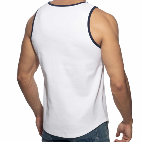 Addicted Rib AD Tank Top - White
