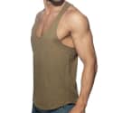 Addicted Basic Gym Tank Top - Khaki
