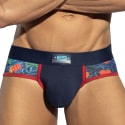 ES Collection Slip Flowers & Flowers Bleu Marine