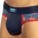 ES Collection Slip Flowers & Flowers Bleu Marine
