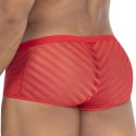 CandyMan Striped Mesh Trunks - Red