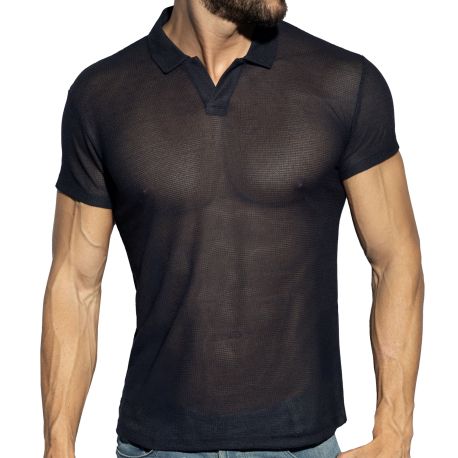 ES Collection Avant-garde Polo Shirt - Navy