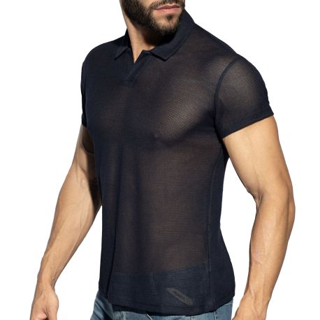 ES Collection Avant-garde Polo Shirt - Navy