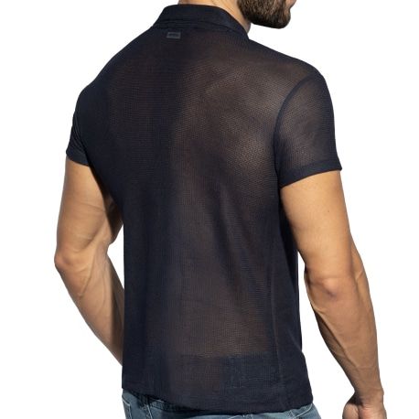 ES Collection Avant-garde Polo Shirt - Navy