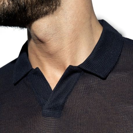 ES Collection Avant-garde Polo Shirt - Navy
