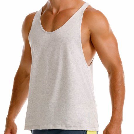 JOR Débardeur Fitness Gris Chiné
