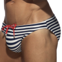 Addicted Slip de Bain Bikini Sailor Marine - Blanc