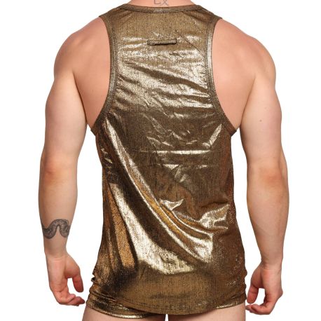 Marcuse Midnight Tank Top - Gold