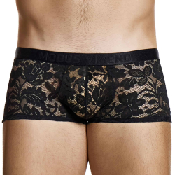 Boxer Dentelle Florale Noir Modus Vivendi