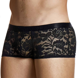 Boxer Dentelle Florale Noir Modus Vivendi
