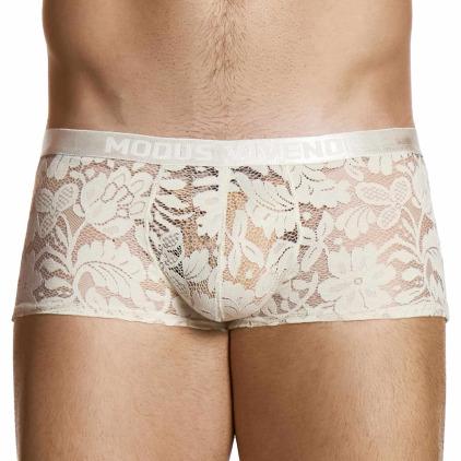 Boxer Dentelle Florale Ivoire Modus Vivendi